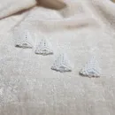 Серьги пусеты и жемчугом и биконусами Сваровски