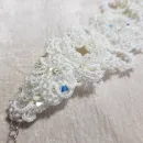 Браслет и серьги "Хрустальный звон" фриволите