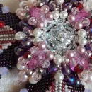 ​Брошь-орден-подвеска и Серьги "Воздушная сливка"