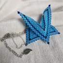 Подвеска, двойная брошь, серьги и серьги гвоздики "Вдохновение"