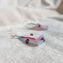 Брошь-орден-подвеска и Серьги "Жемчужная роза"