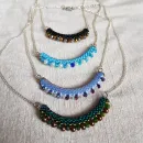 Двухстороннее колье "Радуга" из бисера