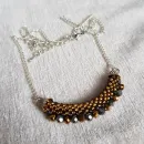 Двухстороннее колье "Радуга" из бисера