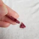 Серьги с жемчугом, биконусами. ронделями