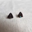 Серьги с жемчугом, биконусами. ронделями