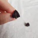 Серьги с жемчугом, биконусами. ронделями