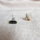 Брошь-орден-подвеска и Серьги "Гематит"