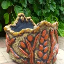 Вазон из бетона уличный