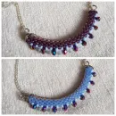 Двухстороннее колье "Радуга" из бисера