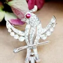 Коллекционная брошь от TRIFARI 1940-е ALFRED PHILIPPE