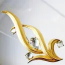 Винтажная, коллекционная брошь TRIFARI