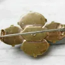 Антикварная брошь с сапфиритами