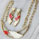 Винтажный, коллекционный комплект, колье и серьги MONET