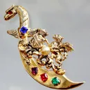 Коллекционная брошь CORO 1940-е