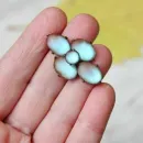 Антикварная брошь с сапфиритами