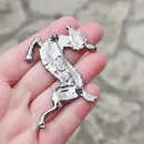 Винтажная, коллекционная брошь "Олень Рудольф" от BETTINA VON WALHOF