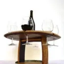 Винный столик, держатель для бутылки и бокалов