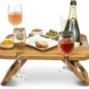 Винный столик, держатель для бутылки и бокалов