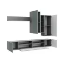 Мебель для гостиной стенка СКАНДИ цвет Грин Глей Софт