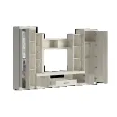 Мебель для гостиной стенка Атлантида - 2Б Цвет крафт белый