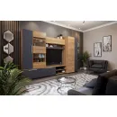 Мебель для гостиной стенка Сафари цвет Графит Софт