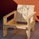 Стул из массива, деревянный