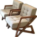 Стул из массива, деревянный