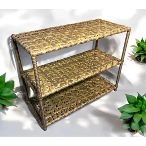 Обувница из искусственного ротанга