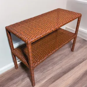 Обувница из искусственного ротанга