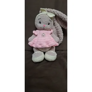 Игрушка  вязанная заяц