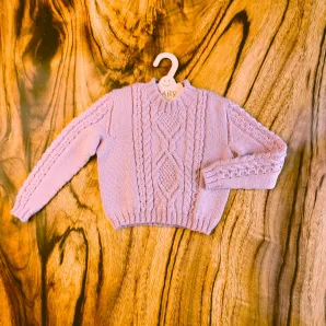 Вязаный джемпер для девочки р.80