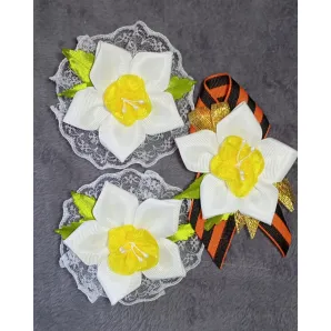 Банты и брошь — комплект