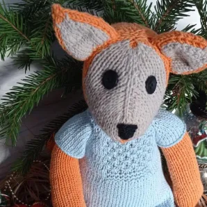 Мягкая игрушка ручной работы Лисичка Шарлотта