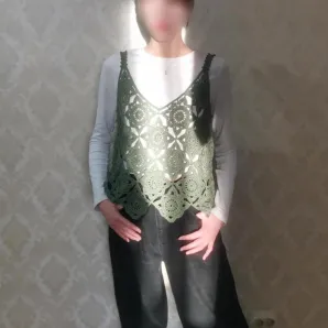 жилет крючком