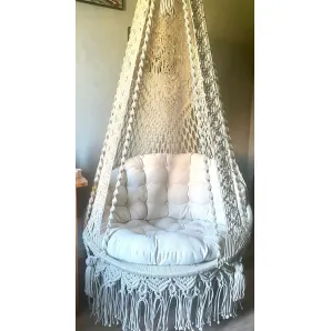 Подвесное кресло из полиэфирного шнура