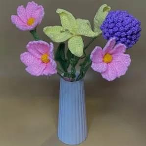 Вязаные цветы. Букеты, которые не завянут!