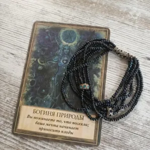 Многорядный браслет из жемчуга Ирис