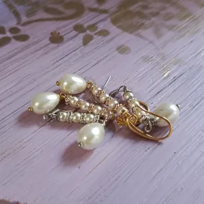 Серьги с жемчугом (имитация)