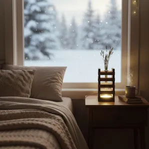 Медитативный ночник-ваза 2-в-1 «Любовь» с NFC-плейлистом и аромапалочками