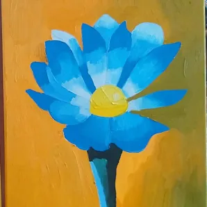 Картина цветок маслом