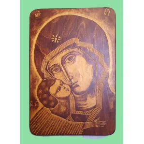 Икона Владимирская Божья Матерь ( усеченная)