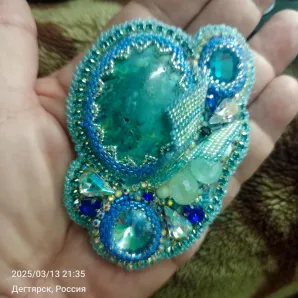 Брошь-кулон "Лагуна"