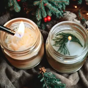 Свечи соевые кокосовые контейнерные