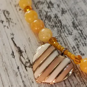 Чокер с жёлтым кальцитом