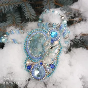 Брошь-кулон "Лагуна"