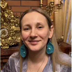 Сережки вязаные улитки