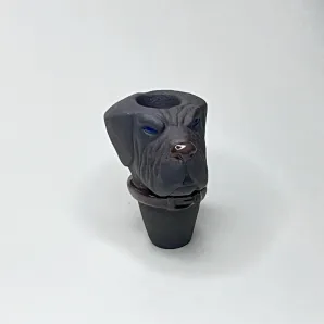 Колпак из глины ручной работы Суровый пес