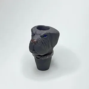Колпак из глины ручной работы Суровый пес