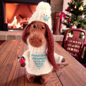 Вязаные лошадки