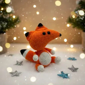 Лис вязаный крючком